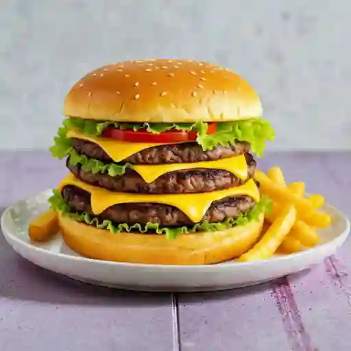 Hamburguesa Triple Queso