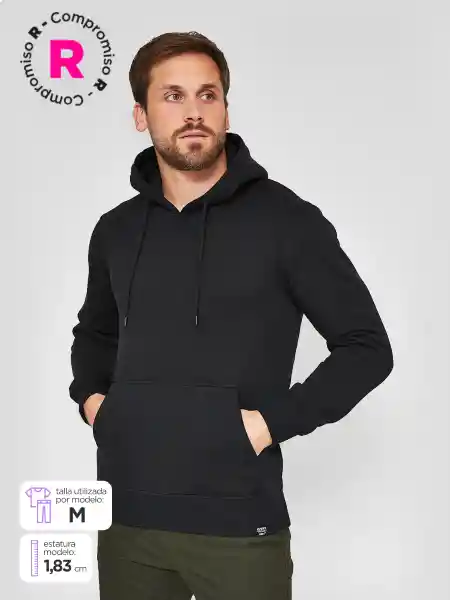 Index Polerón Hoodbas tt Negro Xxl