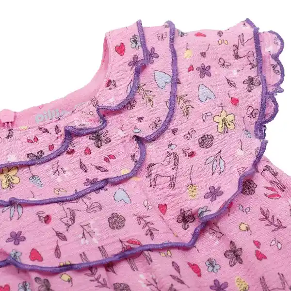 Vestido Bebé Niña Rosado Pillin 6 M