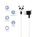 Audífonos de Cable Con Estuche Panda Miniso