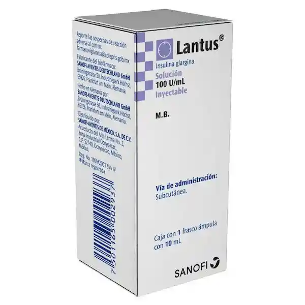 Lantus Lantus Vial Inyeccion Frasco ampula