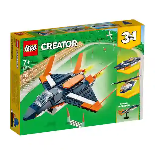 Lego Set de Construcción Avión Jet Supersónico