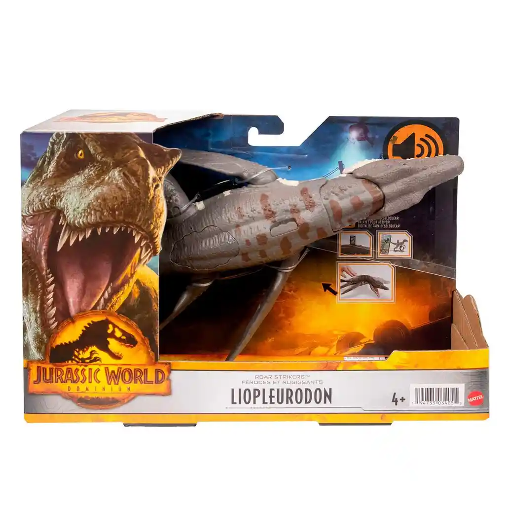 Jurassic World Juguete Liopluerodon Ruge y Ataca