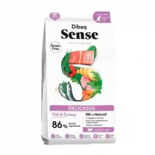 Dibaq Sense Alimento Gato Cat Delicious Receta Pescado y Pavo