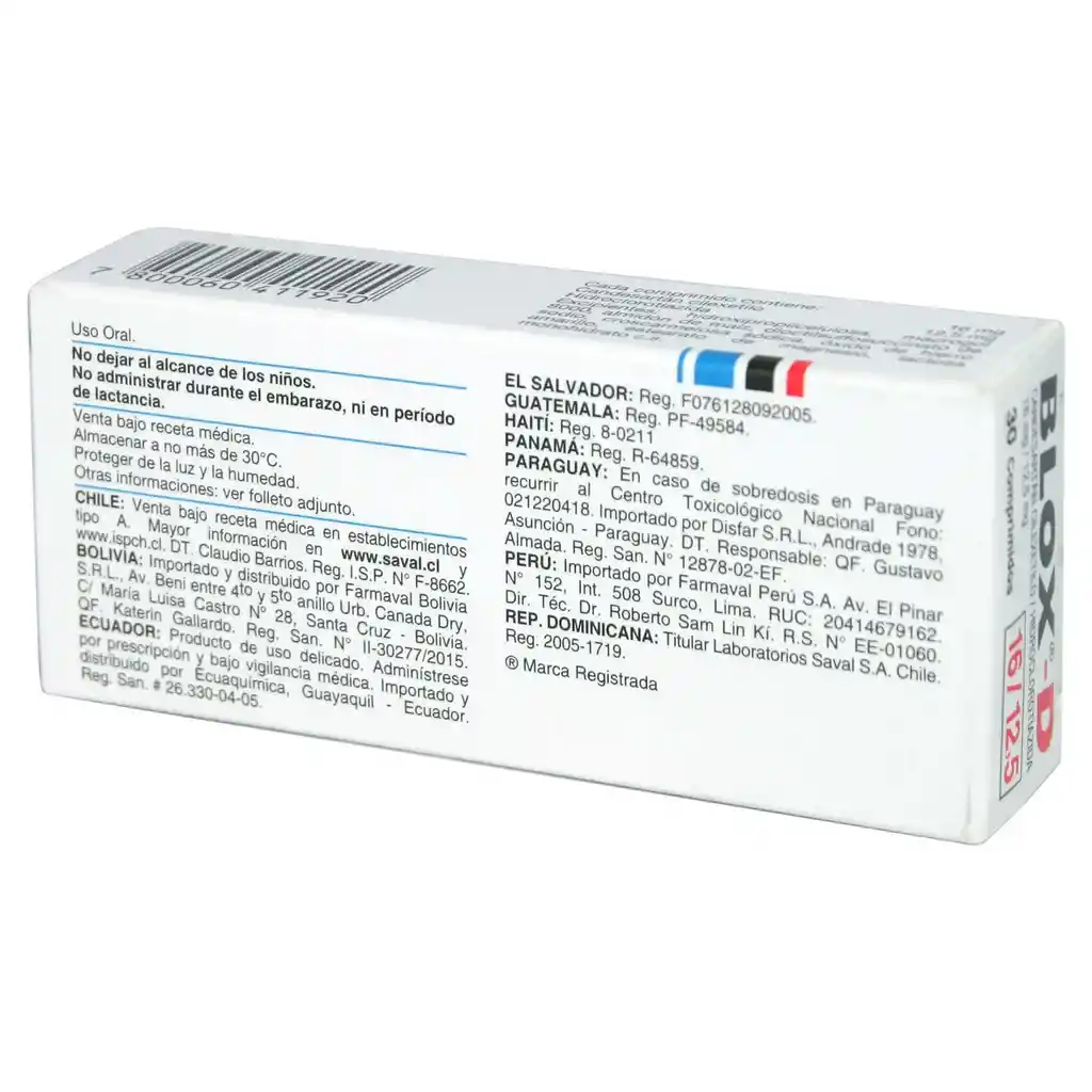 Blox-D 16/12,5 mg Comprimidos