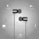 Miniso Audifonos De Cable Metalicos Con Estuche (gris) 1.2m