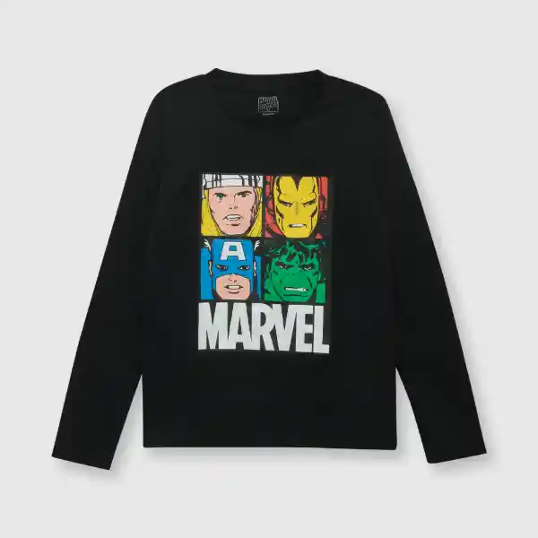 Pijama Algodón Marvel de Niño Negro Talla 8A Colloky