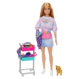 Barbie Muñeca Malibu Estilista Mascotas