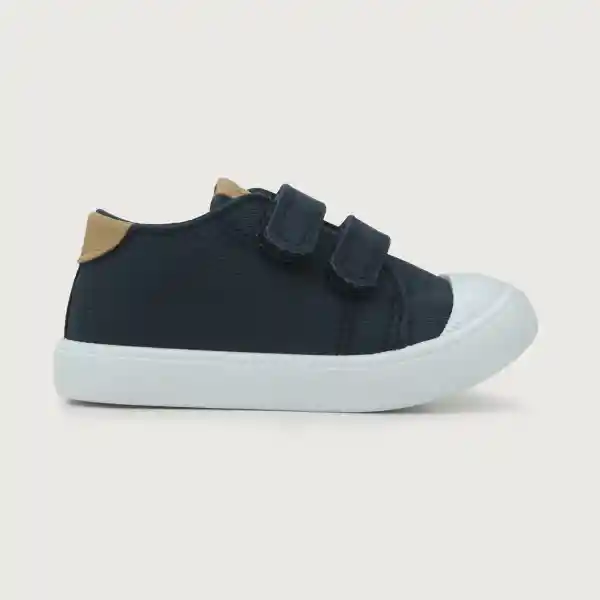 Zapatillas Urbana Velcro Doble Niño Azul Talla 21 Opaline