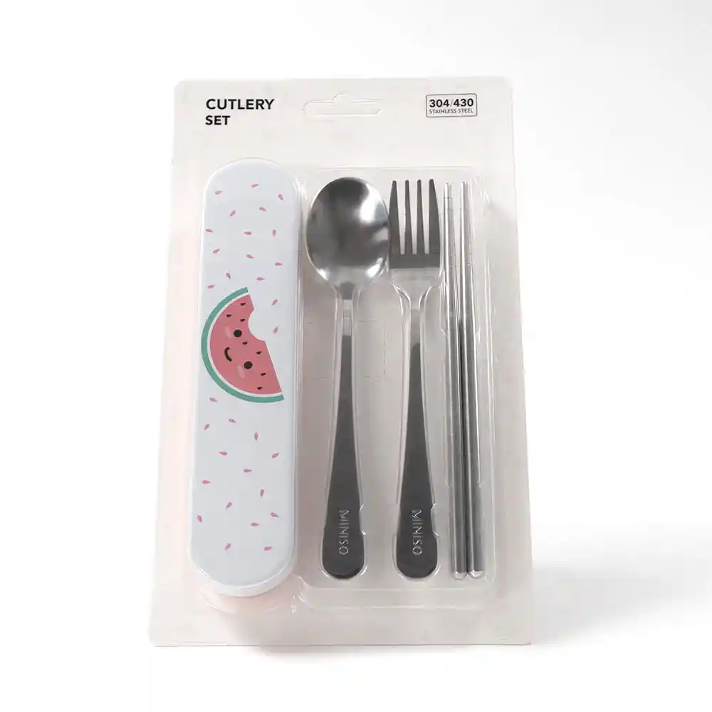 Miniso Set De Cubiertos Con Estuche