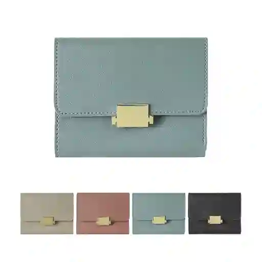 Billetera de Mujer Rectangular Luxury Plegable Corta Miniso