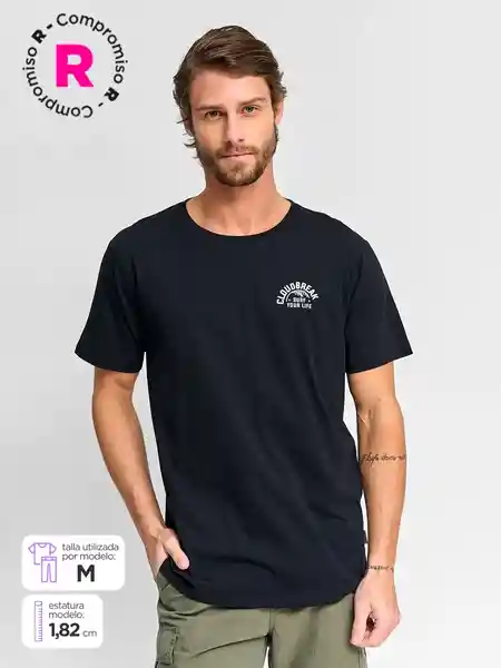 Cloudbreak Polera Manga Corta Emesa 5 Negro M SS25