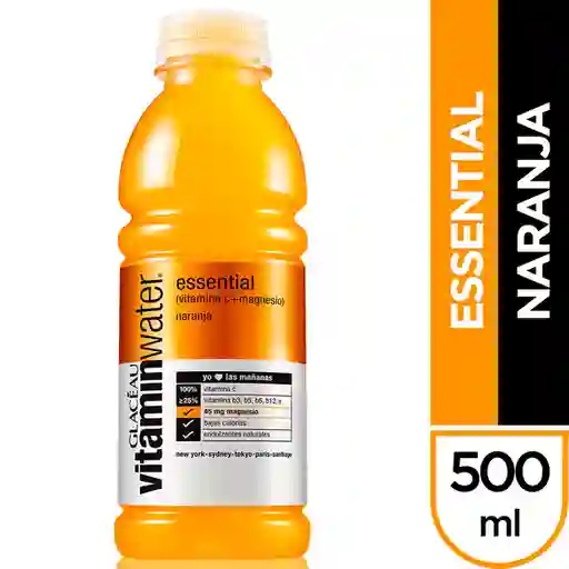 Vitamin Water Bebida Essential Sabor a Naranja