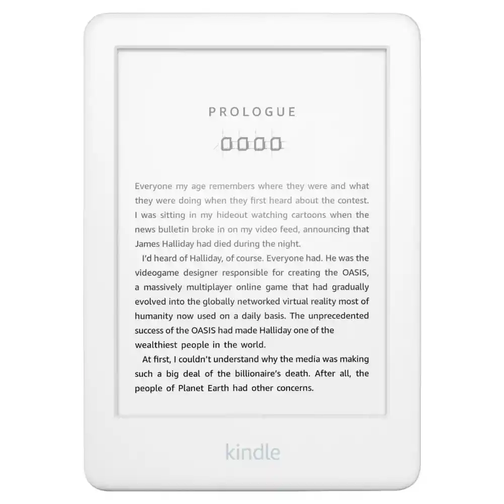 Kindle Tablet Amazon E- Reader 8Gb Blanco 6 Pulgadas