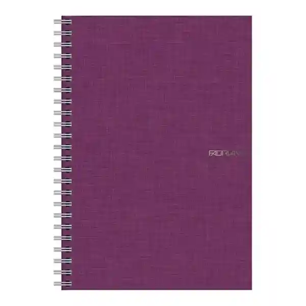 Fabriano Libreta Ecoqua Espiral Líneas Vino A4