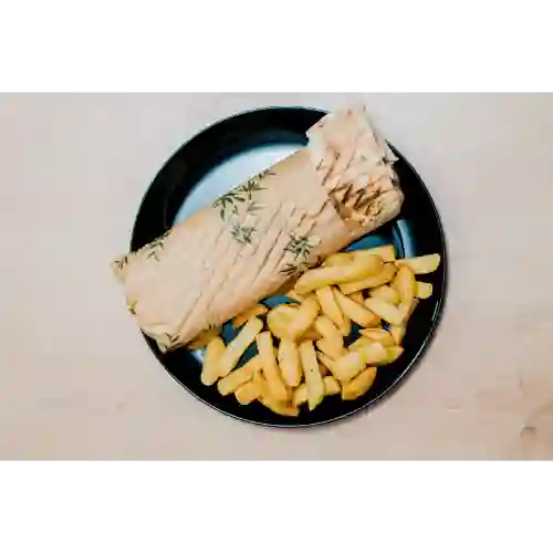 Shawarma Super Mini+ Papas+ Té Moha -190
