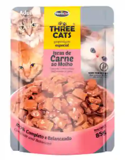 Three Cats Alimento Húmedo Original Gato Adulto Carnes
