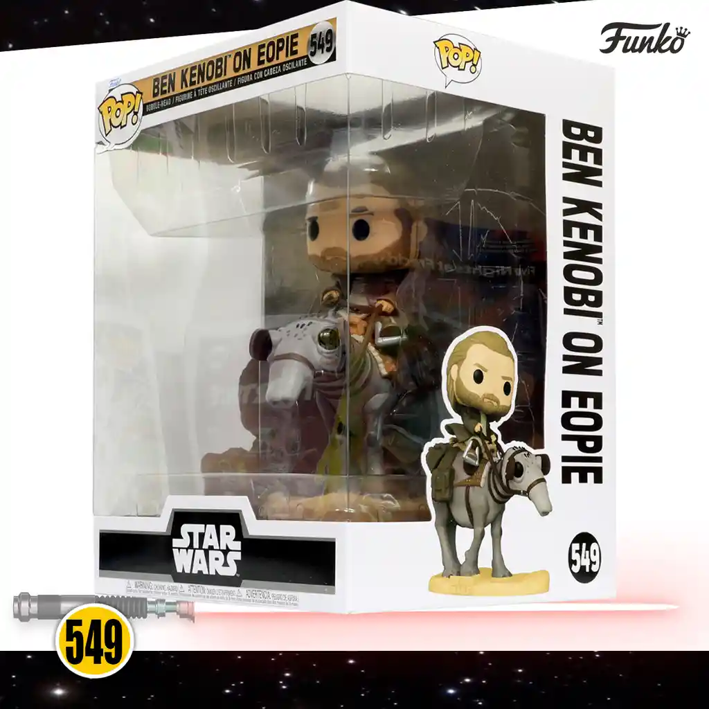 Funko Pop! Figura de Acción Star Wars Ben Kenobi On Eopie 549