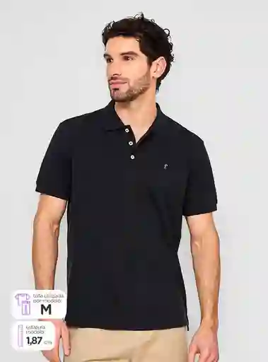 Kenneth Stevens Polerón Polo Manga Corta sb Negro Talla M SS24