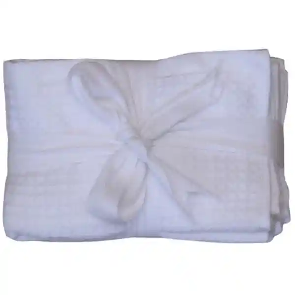 Set Toalla Visita Blanca Ik