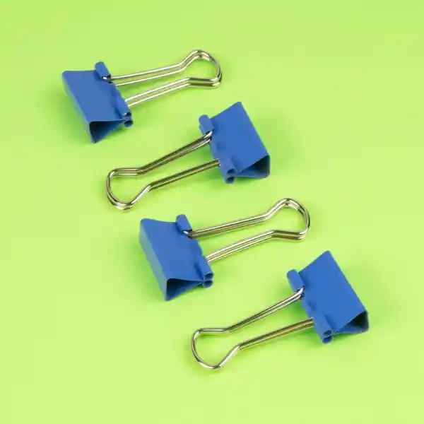 Set Clips Para Carpeta Azul Miniso