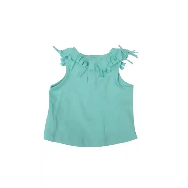 Polera Bebe Niña Turquesa Pillin 6 M