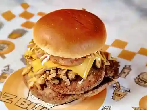 Burger Champion y Porción Papas Fritas