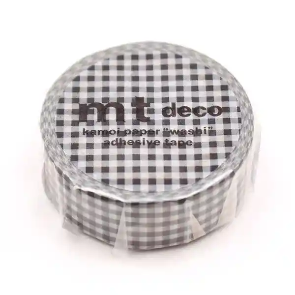 Mt Cinta Adhesiva Delicate Checkered Black
