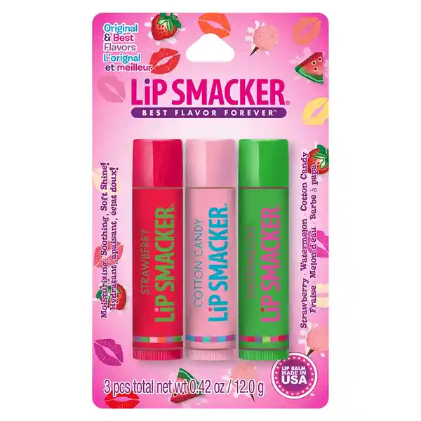 Lip Smacker Pack Bálsamo Labiales Original & Best Frutas