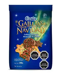 Costa Galleta de Navidad con Mostacillas de Colores
