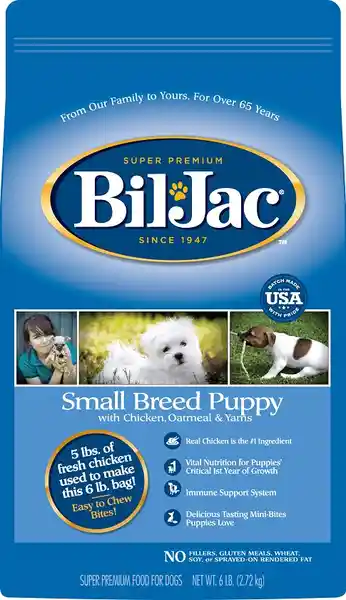 Bil Jac Alimento Para Perro Cachorro Pollo Avena y Batata