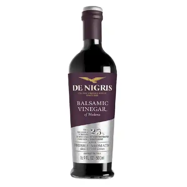 De Nigris Vinagre Aceto Balsámico Superior. 25% de Mosto I.G.P