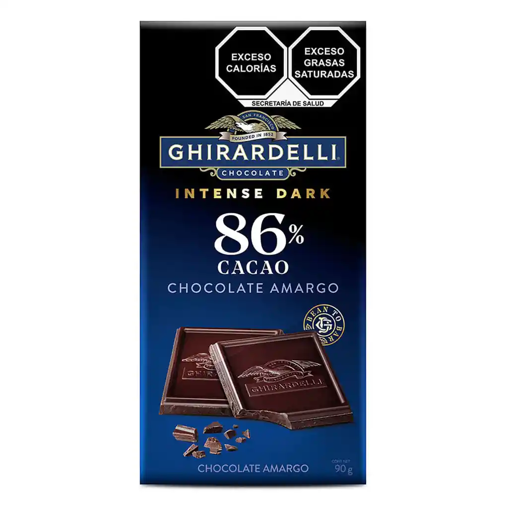 Intense Dark Chocolate 86% Cacao Ghirardelli