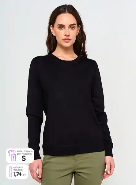 Aziz Suéter Manga Larga Cody Ess tt Negro S