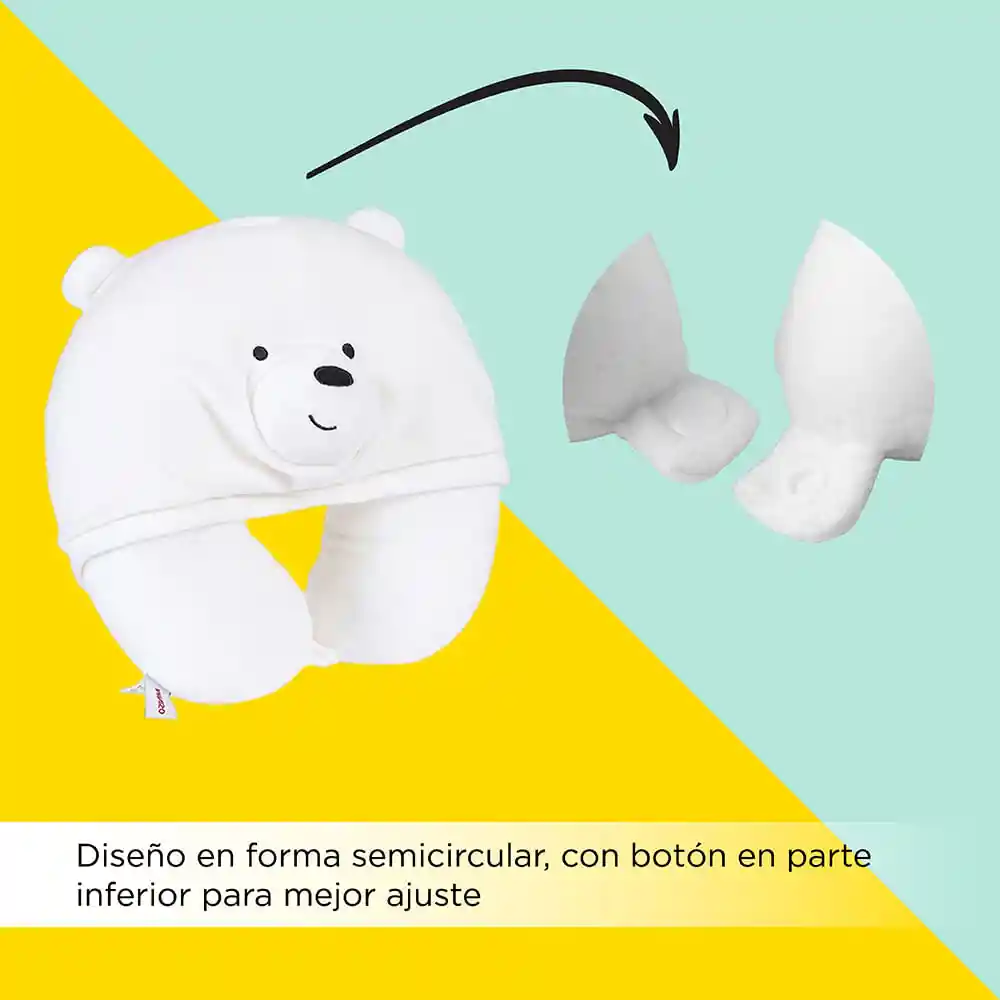 Miniso Almohada Para Viaje Con Capucha Polar - We Bare Bears