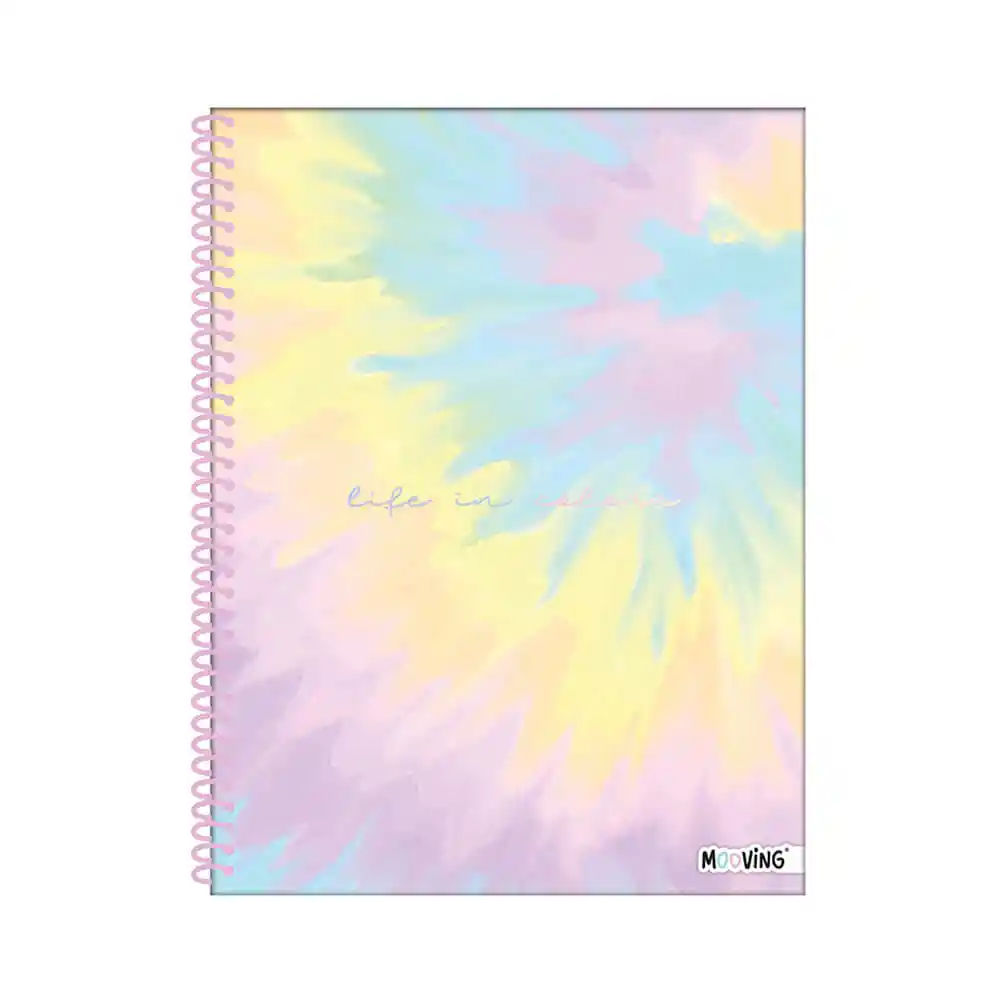 Mooving Cuaderno Universitario Pastel Rayado