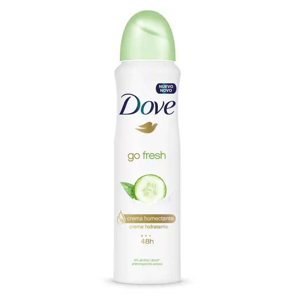 Dove Desodorante Go Fresh Pepino y Té Verde en Aerosol 