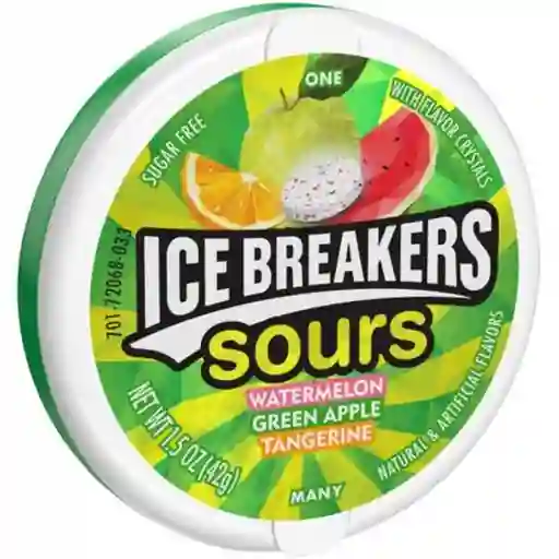 Ice Breaker Fruta Acida Sin Azucar 8 U Caja 192