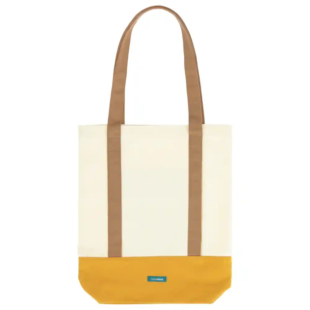 Bolso de Tela 35 x 42 cm Beige Casaideas