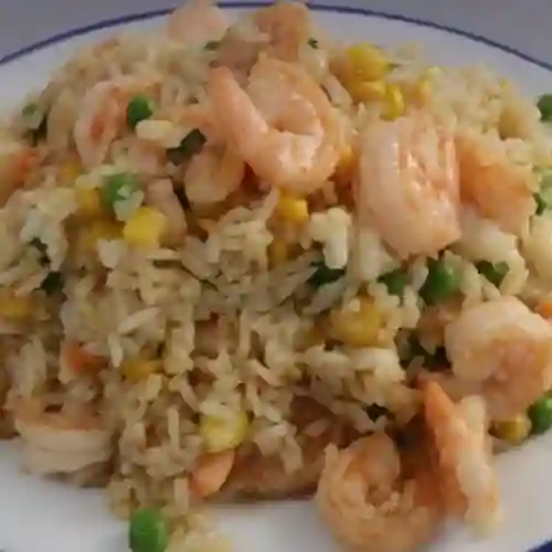 Arroz chaufan especial con camarón 2per