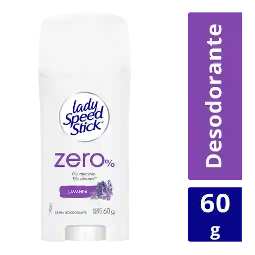 Desodorante Lady Speed Stick Zero% Lavanda en Barra 60 g