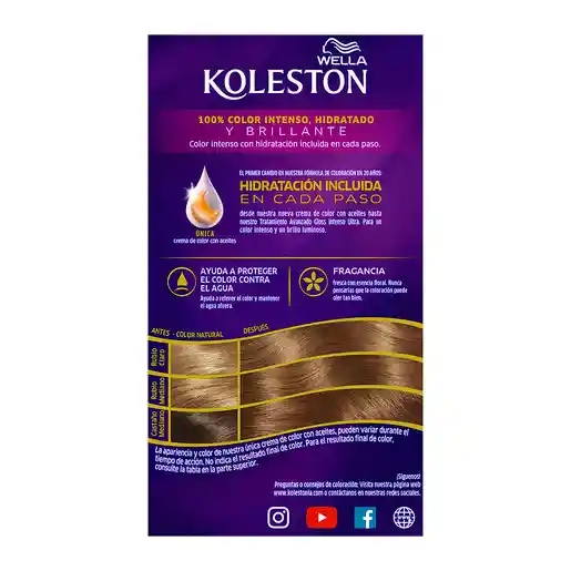 Koleston Wellacrema Color Permanente Tono 777 Marron Armonia