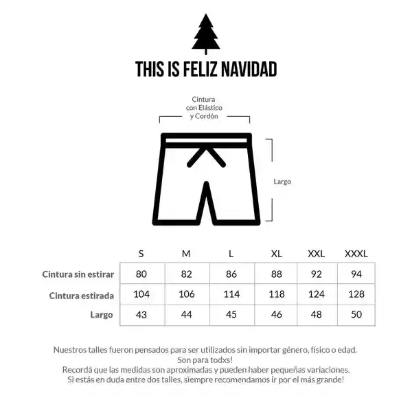 Short Traje de Baño Ositos Cariñosos 3D Talla XXL