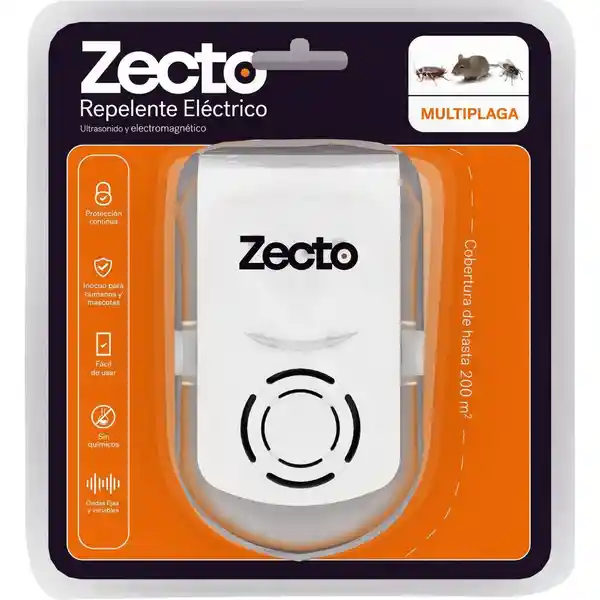 Zecto Repelente Multiaccion Eléctrico Hasta 200 m2