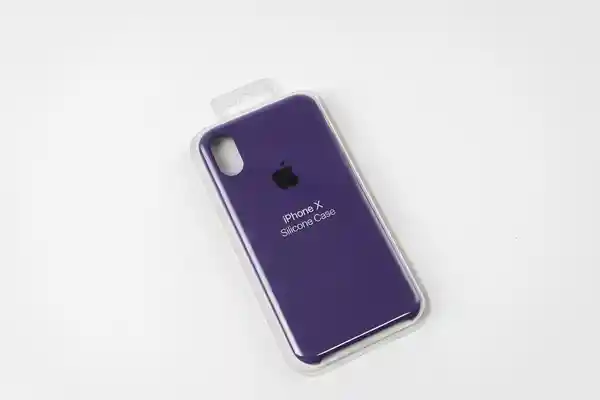 Silicone Case Morado Para iPhone X/XS