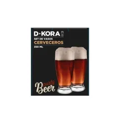 Dkora Set Vaso Cervecero