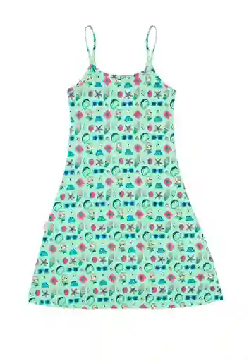 Vestido Solera Junior Day to Day Niña Verde Talla 12 788