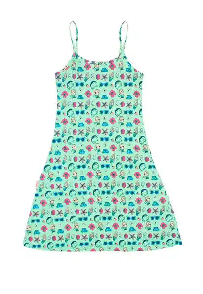 Vestido Solera Junior Day to Day Niña Verde Talla 12 788