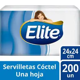 Elite Servilletas Cóctel de una Hoja