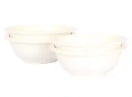 Set Bowls Basic Redondo Blanco Ripley Home